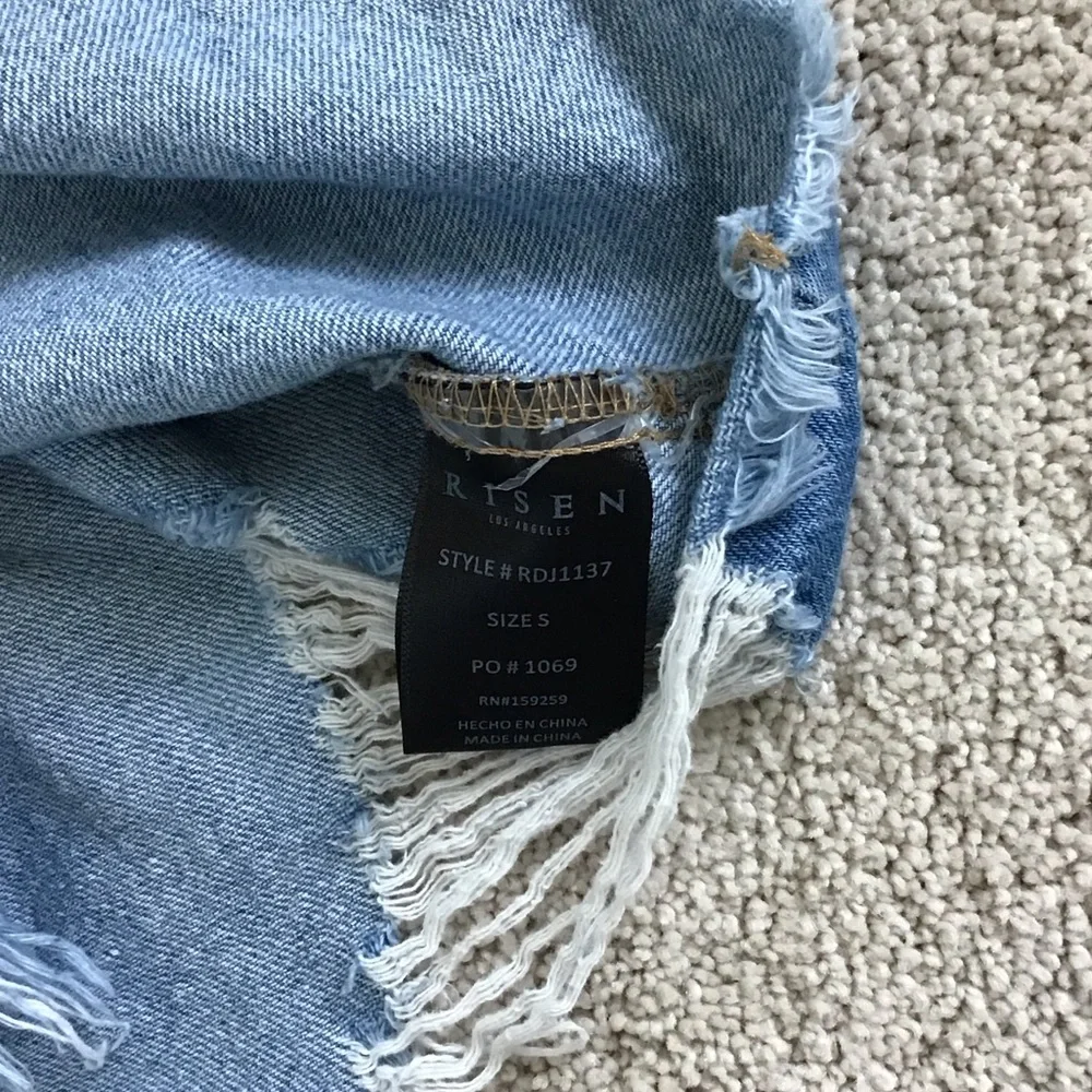 Eden Blue Ripped Denim Jacket - Picture 7 of 8